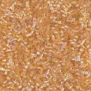 Miyuki delica beads 15/0 - Transparent light amber ab DBS-100